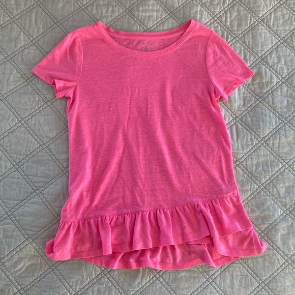 Talbots Short Sleeved Ruffle Tee - Picture 1 of 2